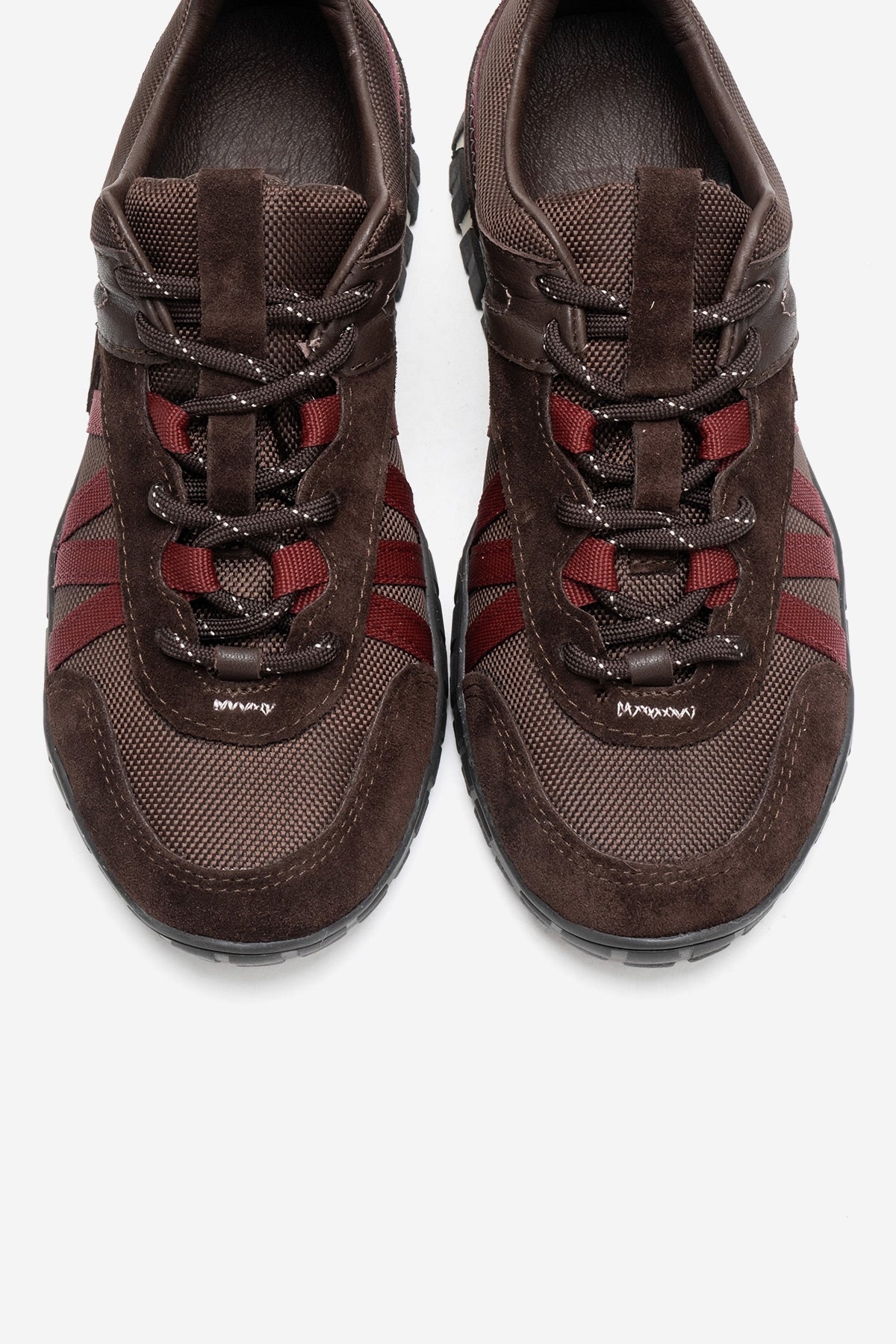 FIERA - Brown Burgundy Genuine Leather Sneaker (Women)