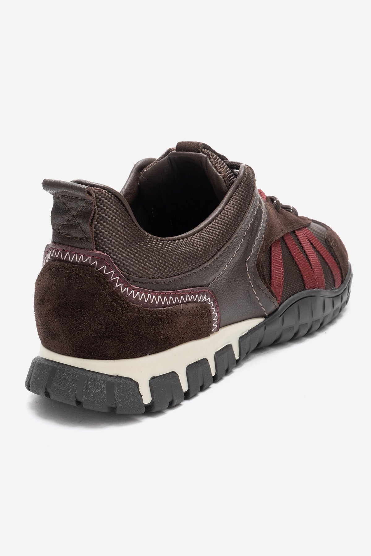 FIERA - Brown Burgundy Genuine Leather Sneaker (Women)