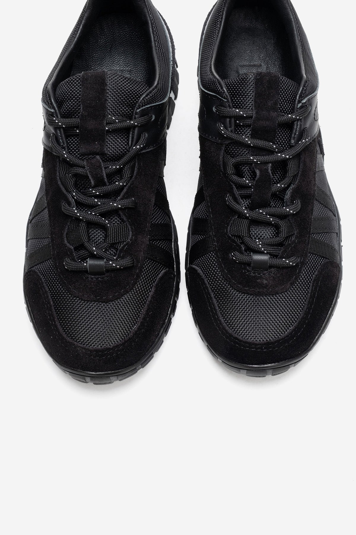 FIERA - Black Genuine Leather Sneaker (Women)