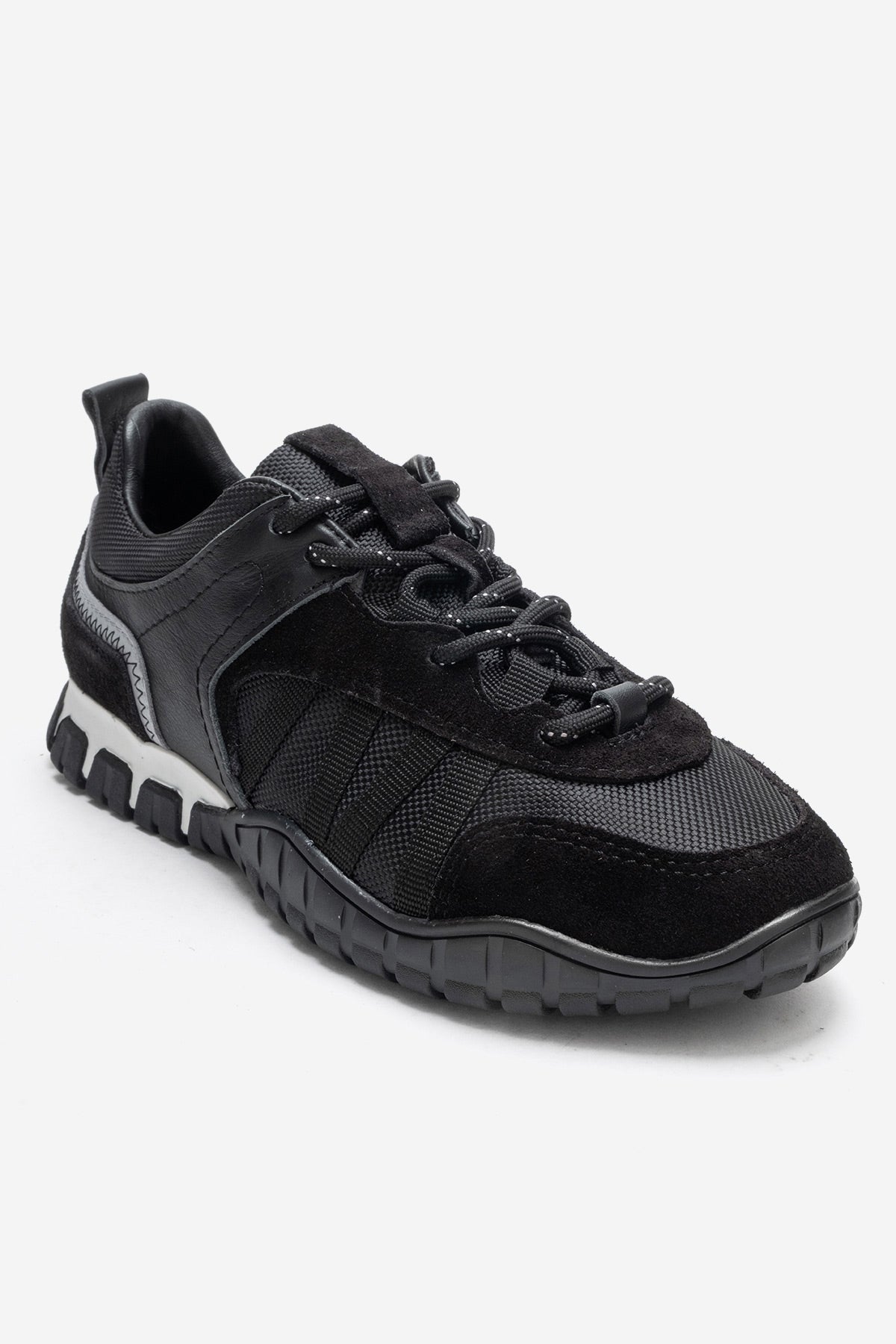 FIERA - Black Genuine Leather Sneaker (Women)