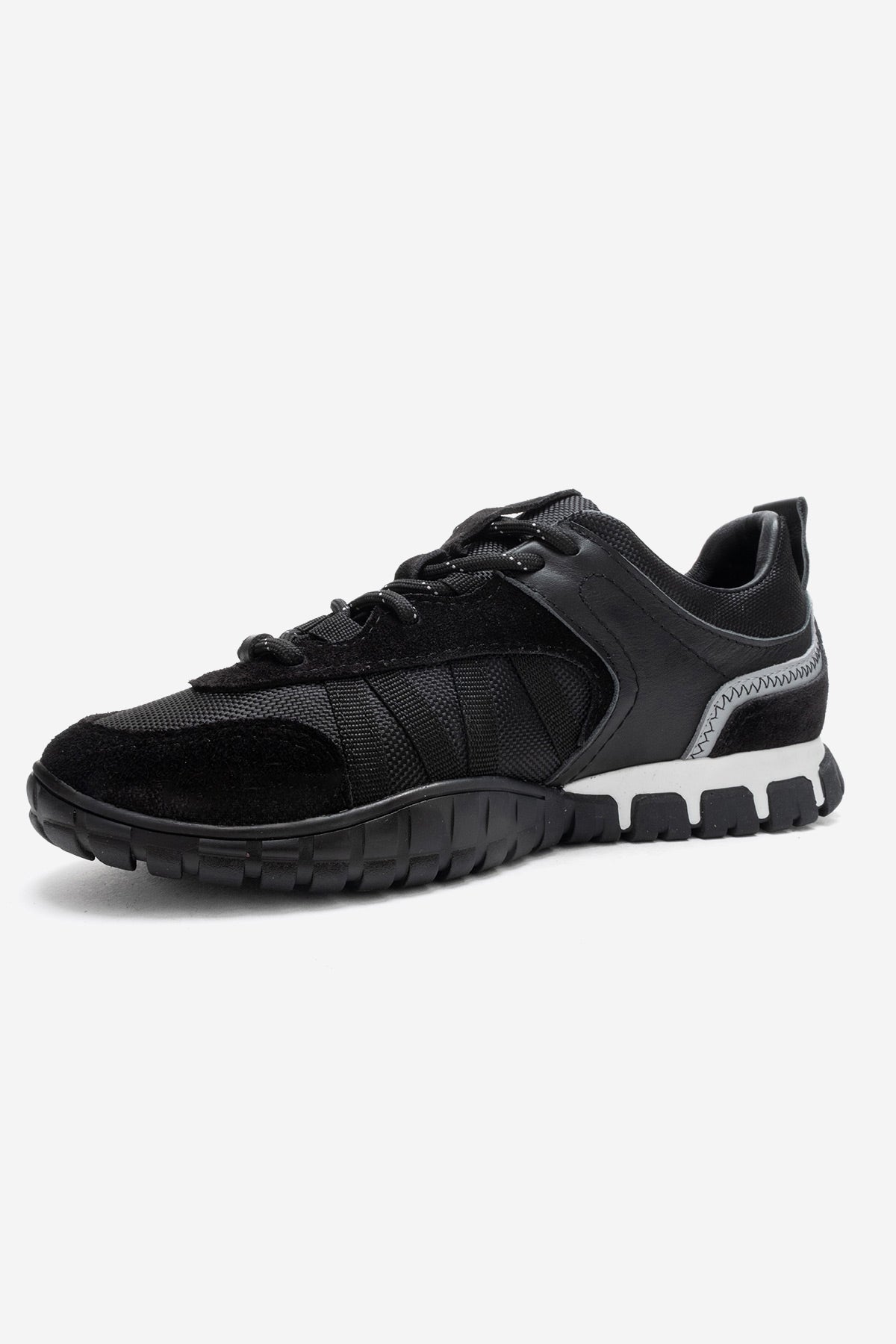 FIERA - Black Genuine Leather Sneaker (Women)