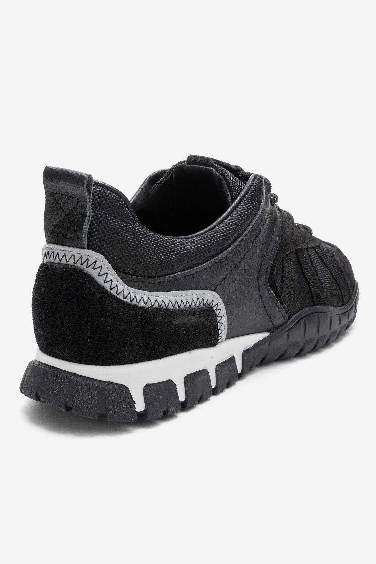 FIERA - Black Genuine Leather Sneaker (Women)