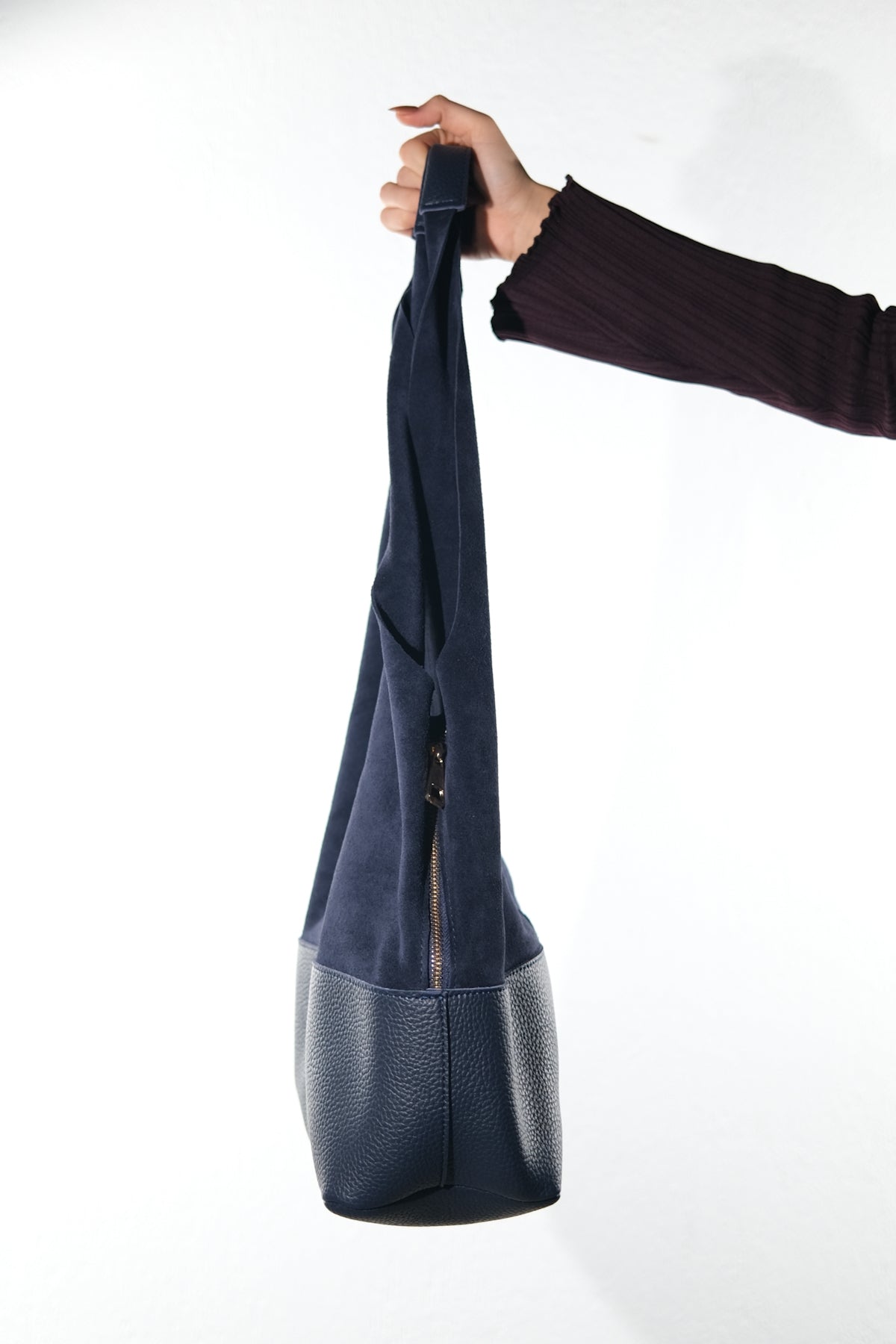 AVOS - Navy Genuine Leather Shoulder Bag (Women)