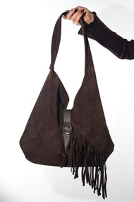 NOCHE - Brown Genuine Leather Shoulder Bag (Women)