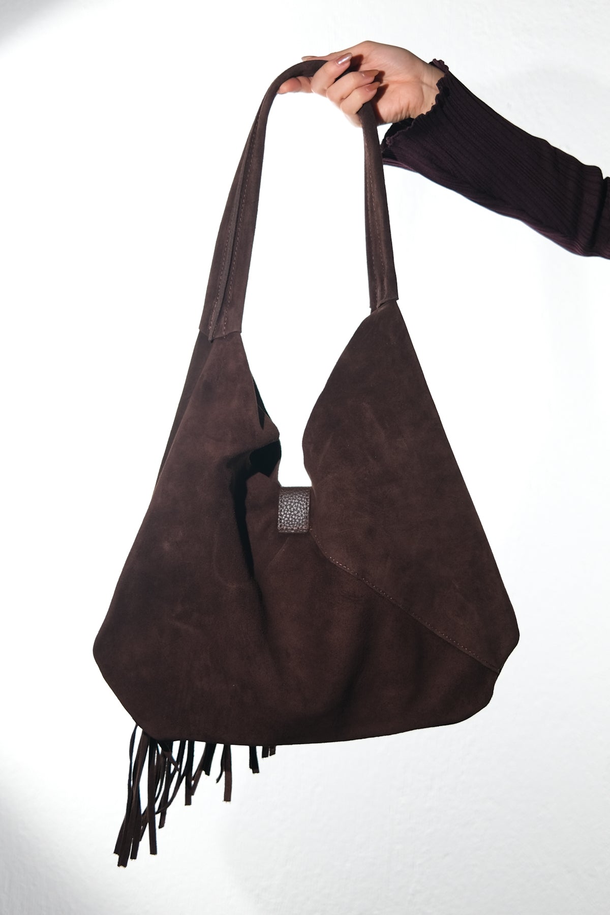 NOCHE - Brown Genuine Leather Shoulder Bag (Women)