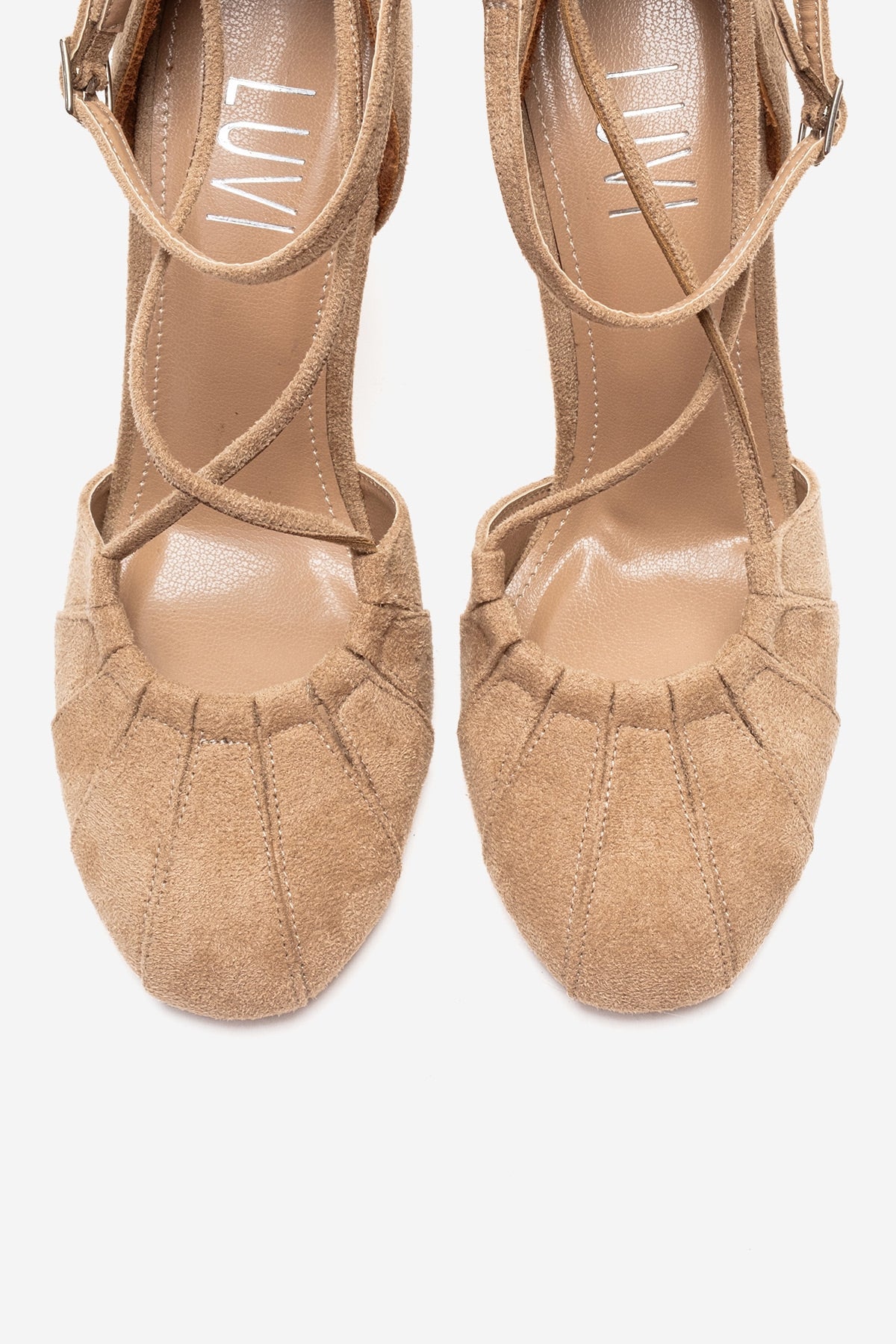 ELIZA - Beige Genuine Leather Stiletto Pump (Women)