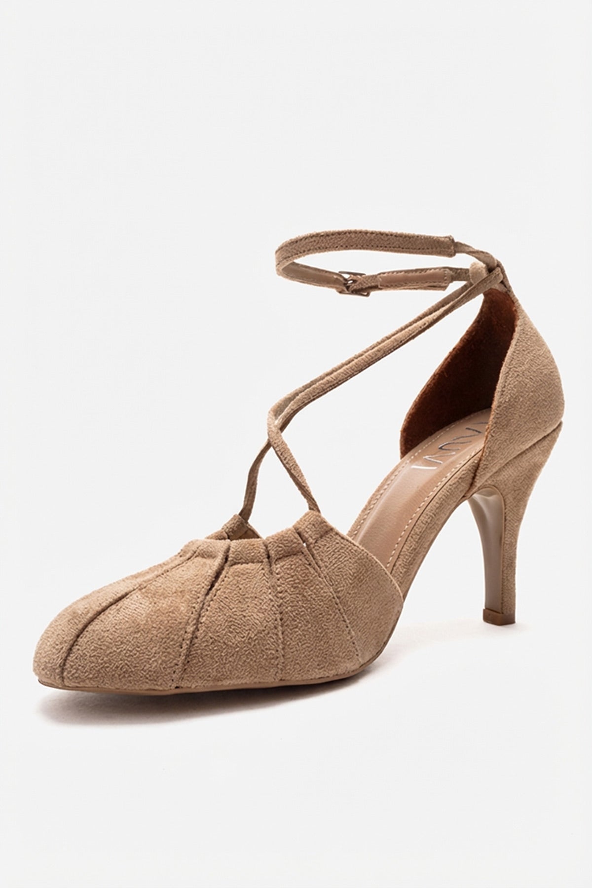 ELIZA - Beige Genuine Leather Stiletto Pump (Women)