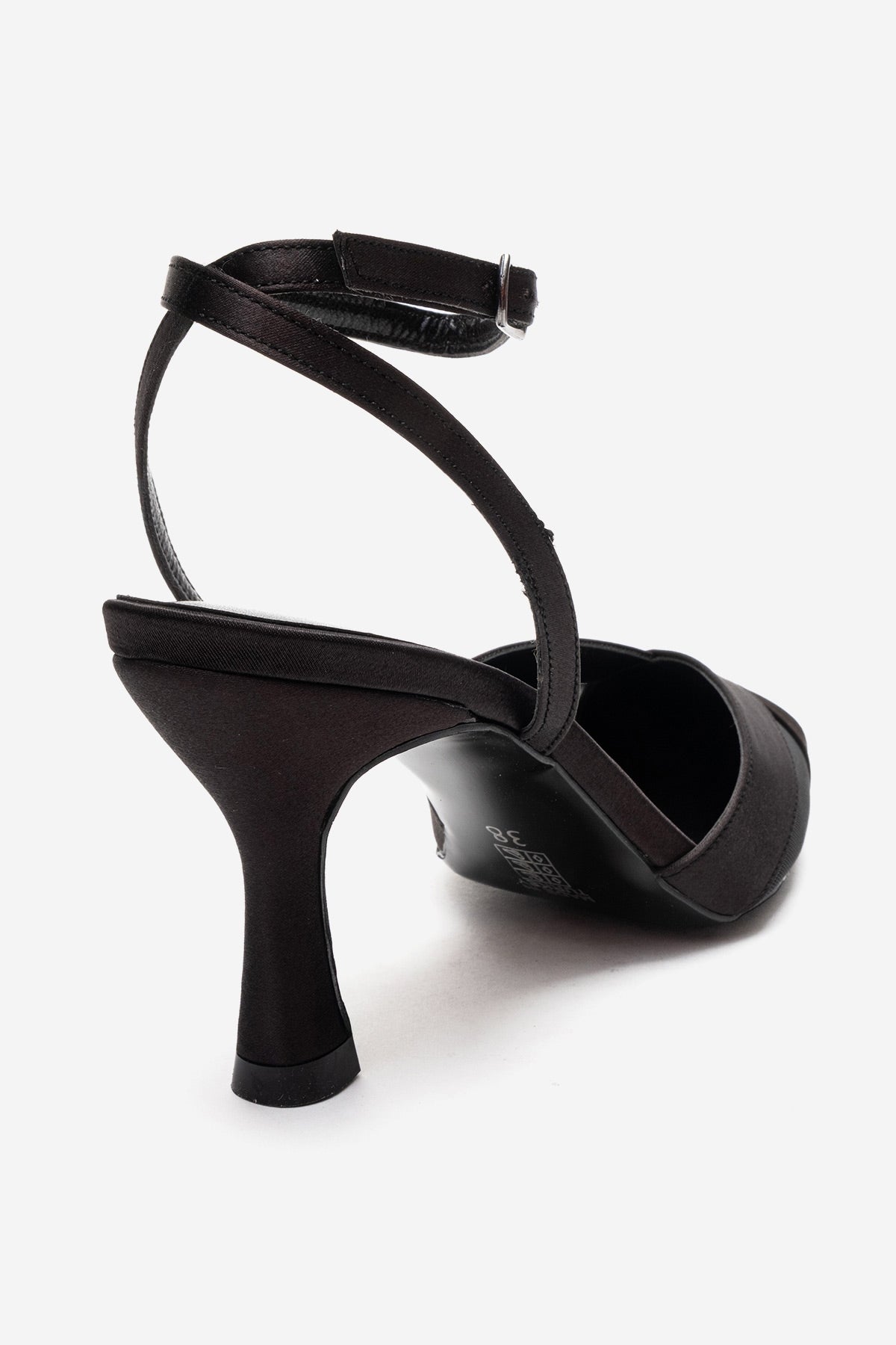 ESTELA - Black Genuine Leather Stiletto Pump (Women)