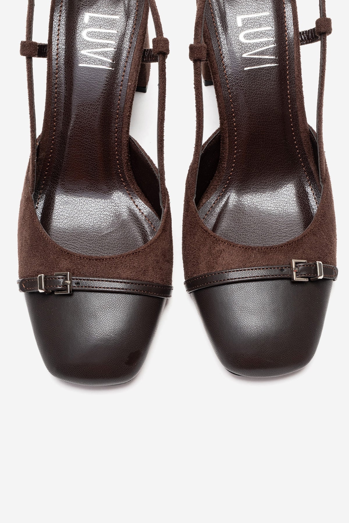DESIA - Brown Block Heel Shoe (Women)