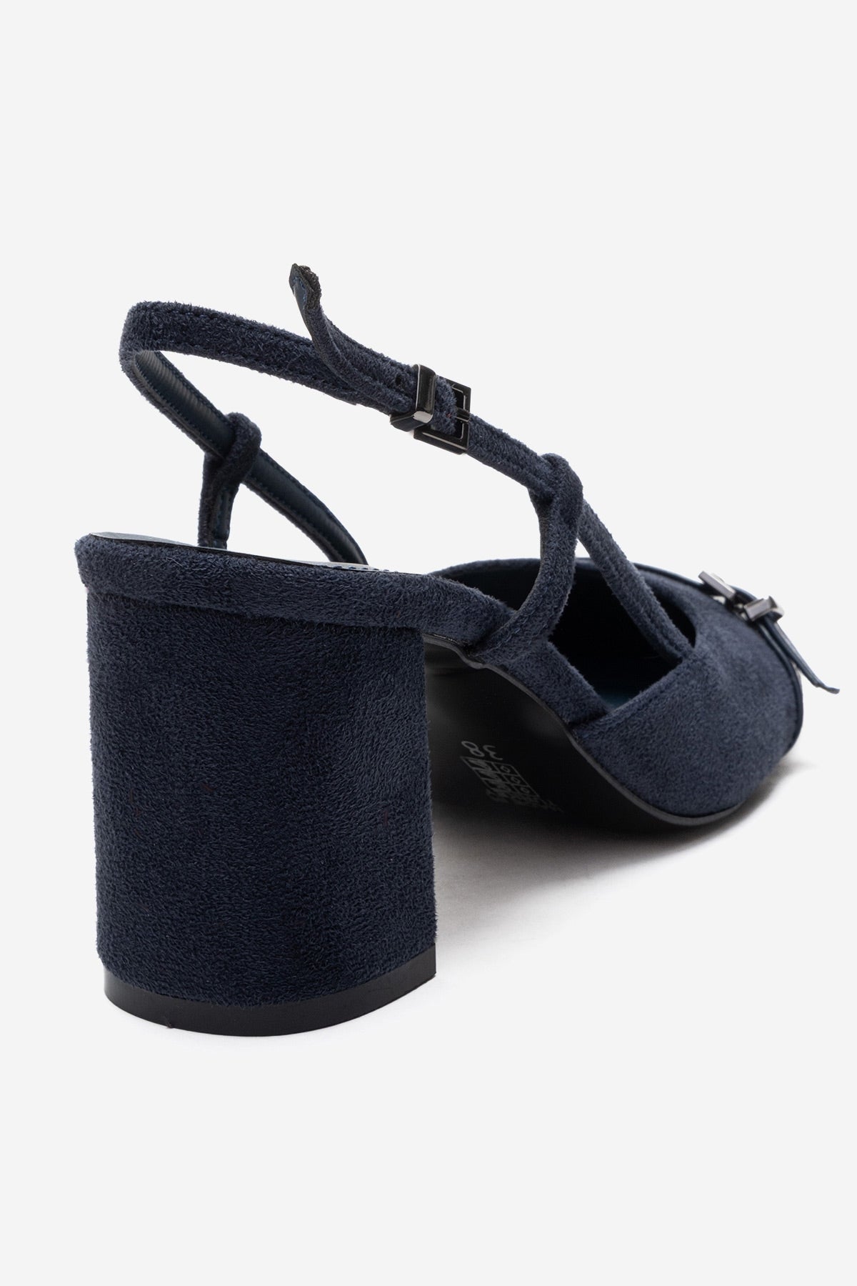 DESIA - Navy Block Heel Shoe (Women)
