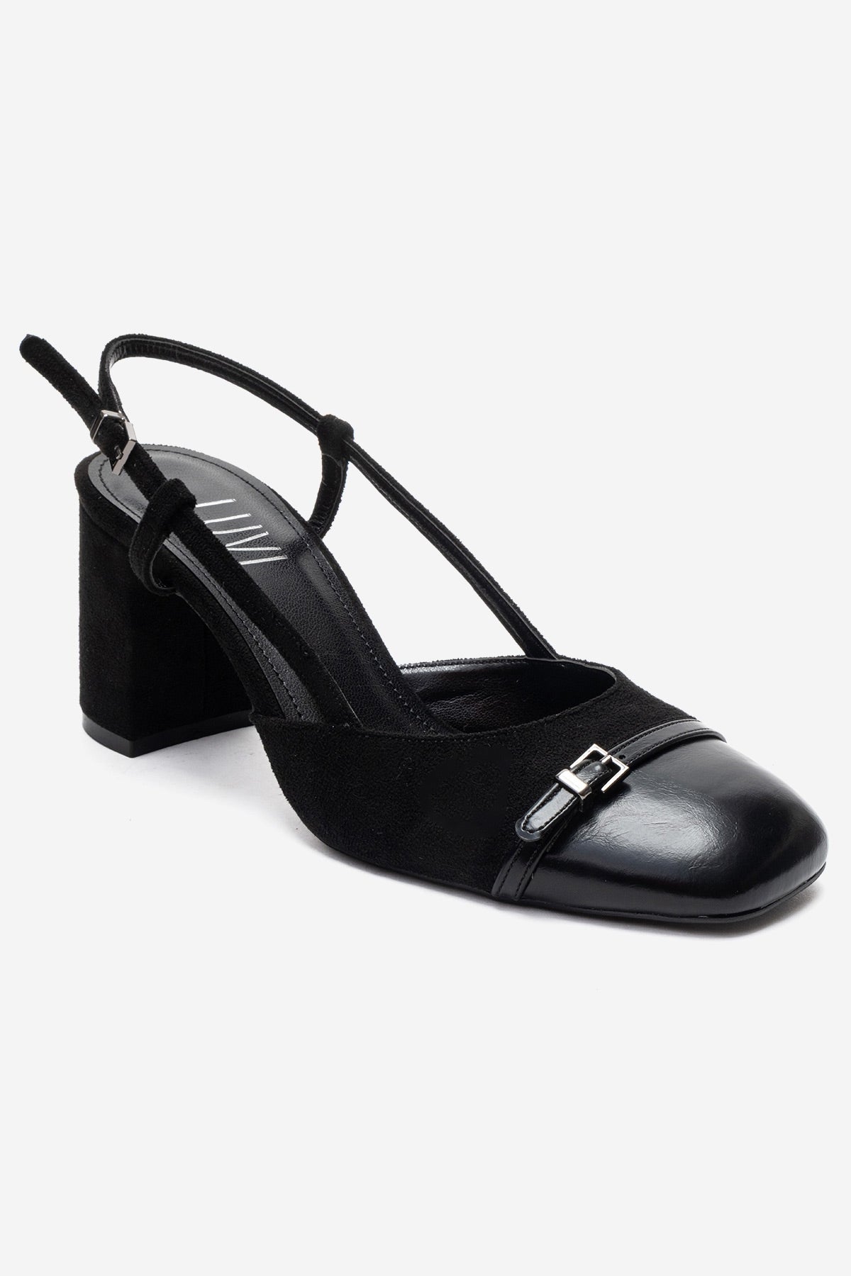 DESIA - Black Block Heel Shoe (Women)