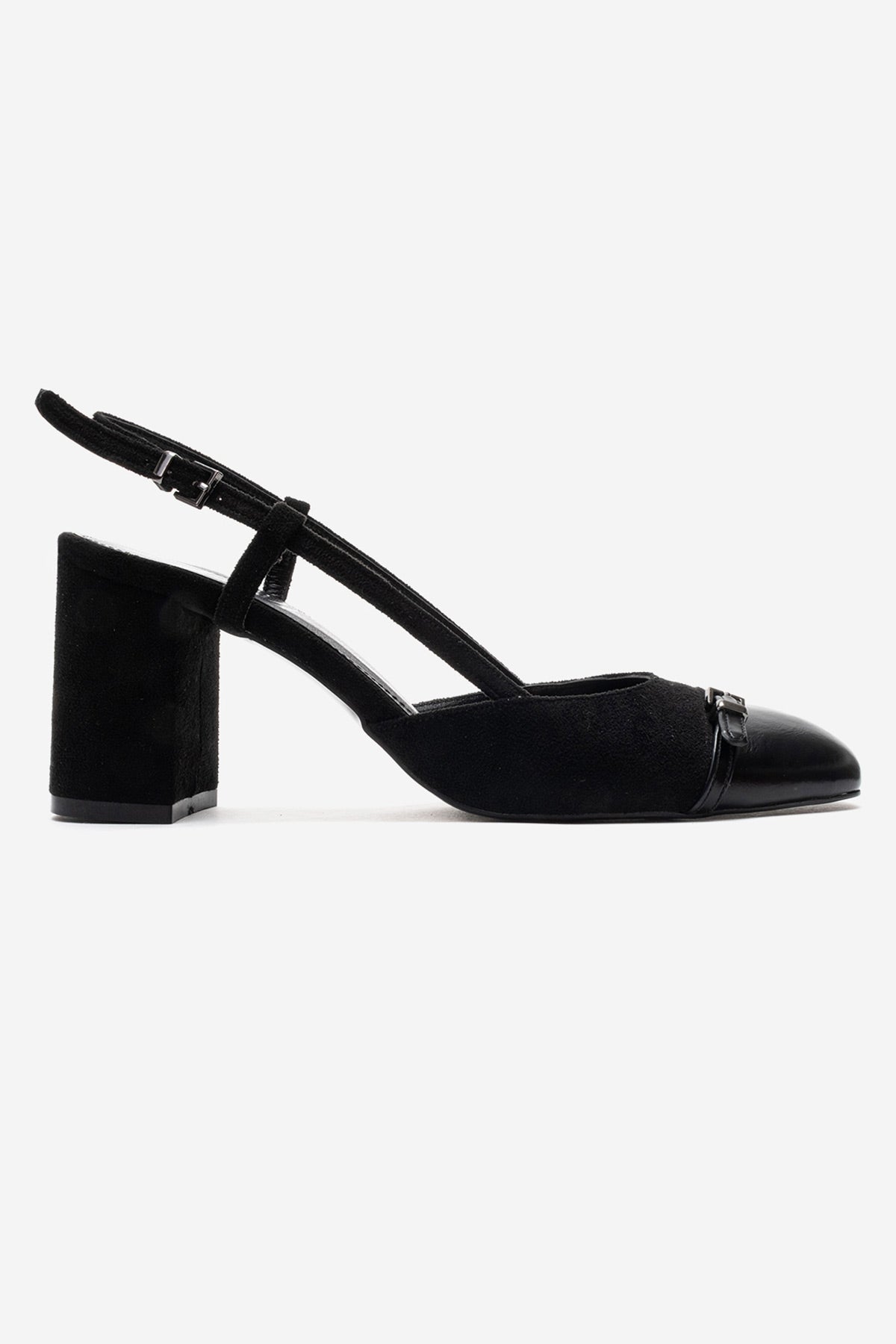 DESIA - Black Block Heel Shoe (Women)