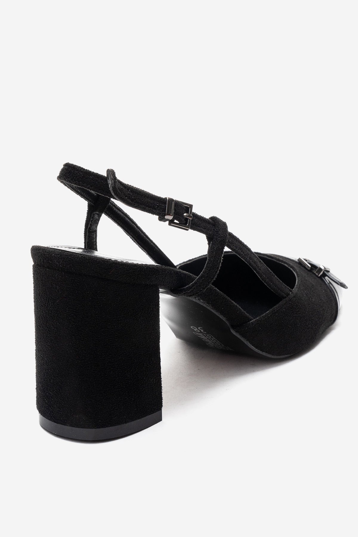 DESIA - Black Block Heel Shoe (Women)