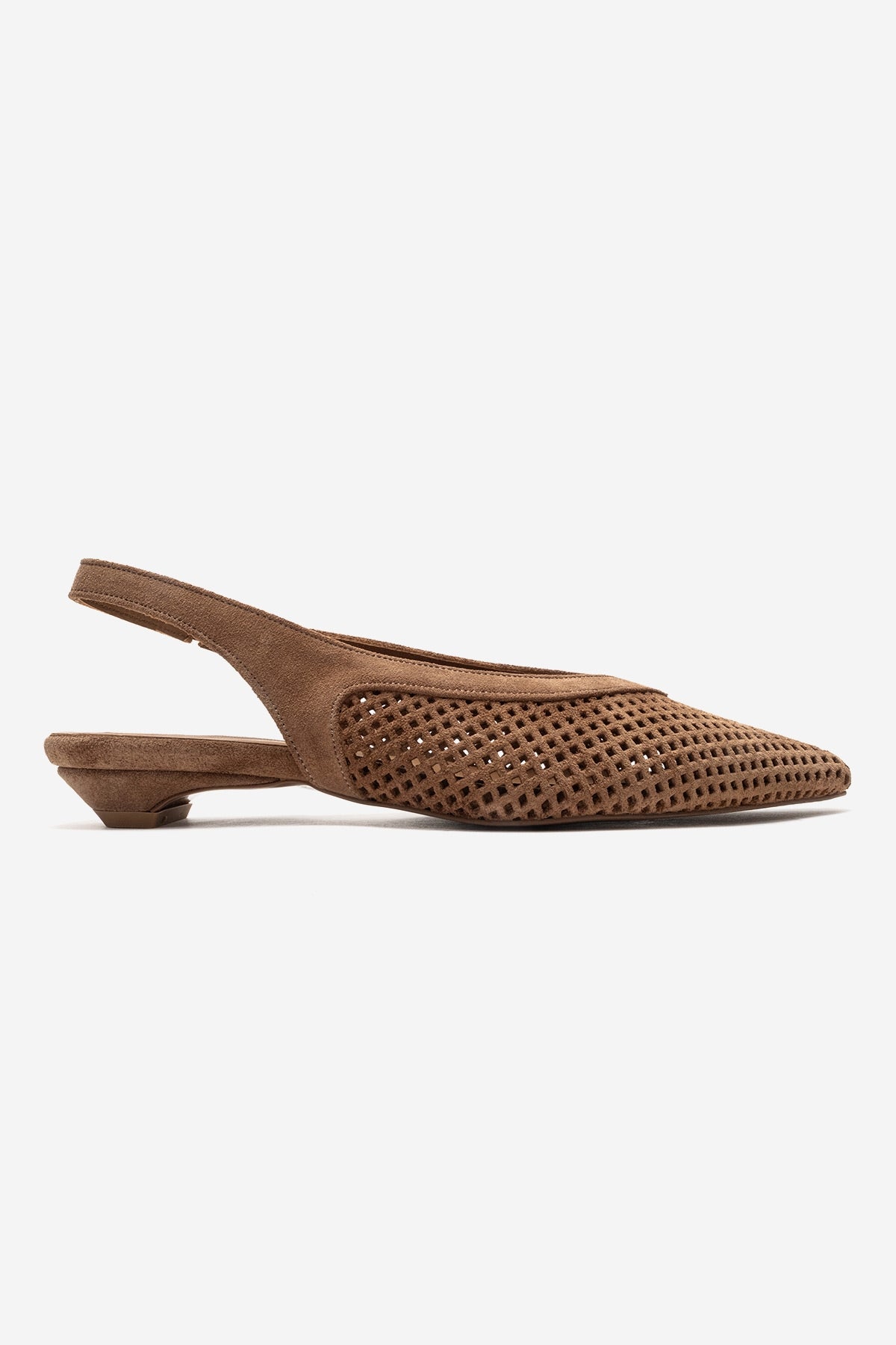 LIEVE - Taupe Genuine Leather Low Block Heel Shoe (Women)
