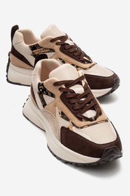 PREMIA - Brown Suede Sneaker (Women)