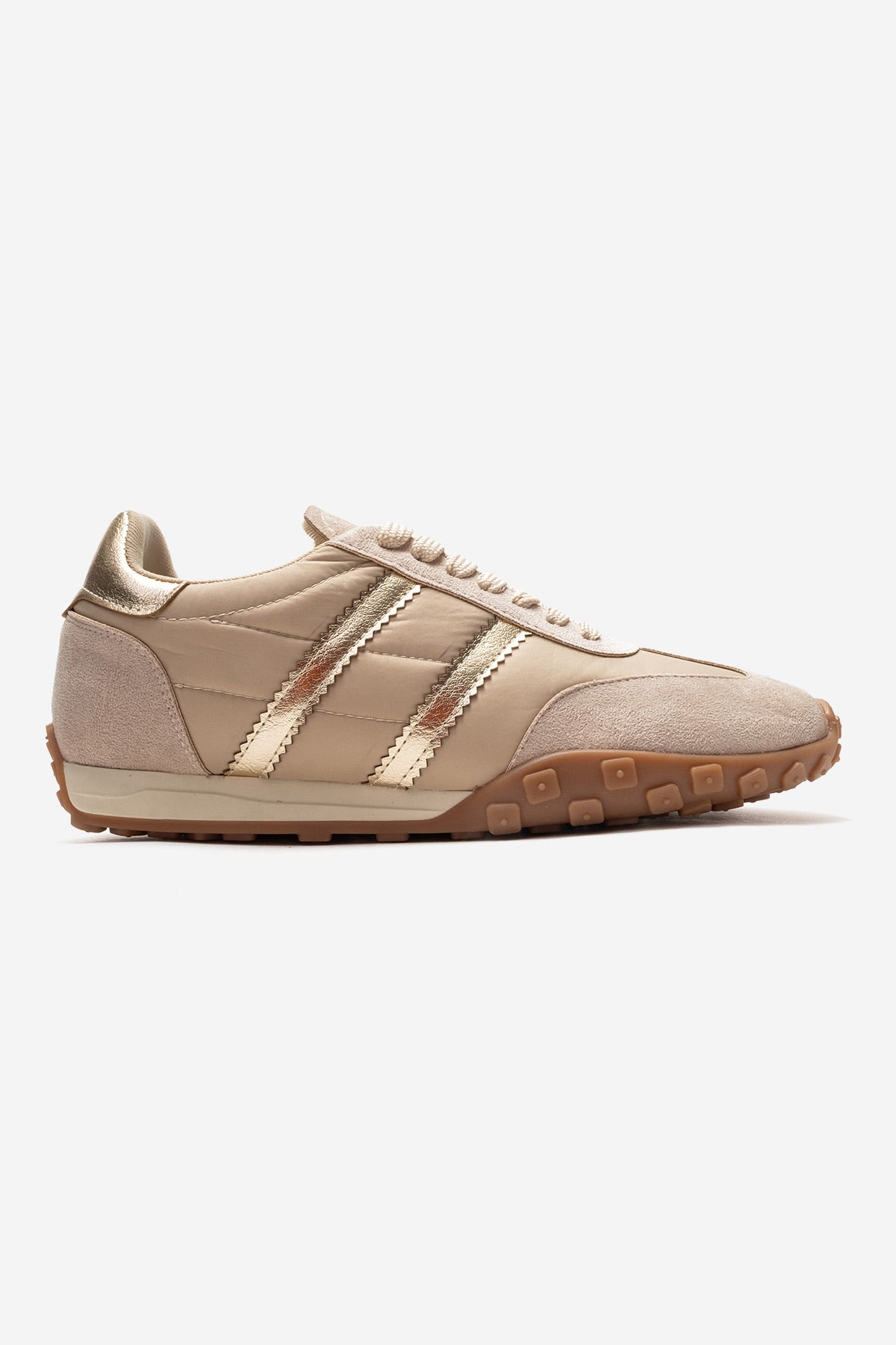 FLUX - Beige Suede Sneaker (Women)