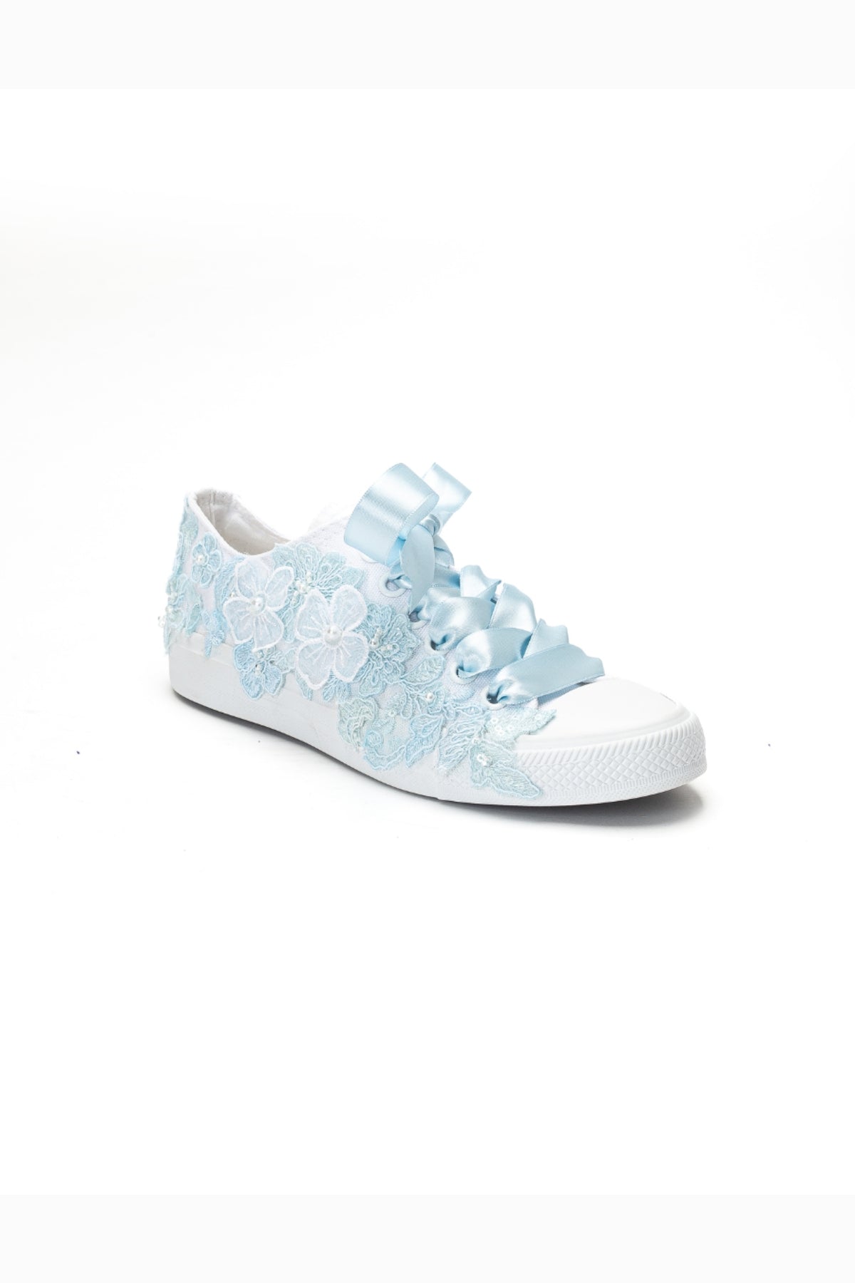 Serenelle Blue Lace Bridal Sneaker