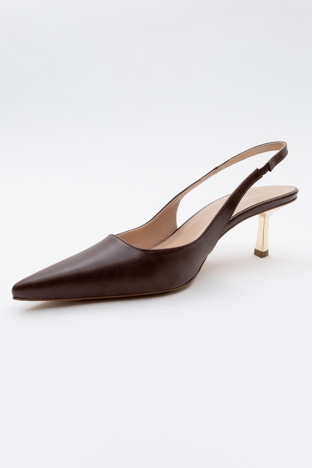 Marten - Brown Pointed Toe Backless Stiletto (Women)