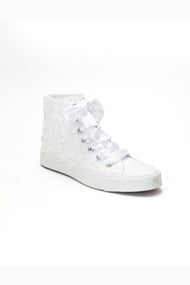 Isolde Lace High-top Bridal Sneaker