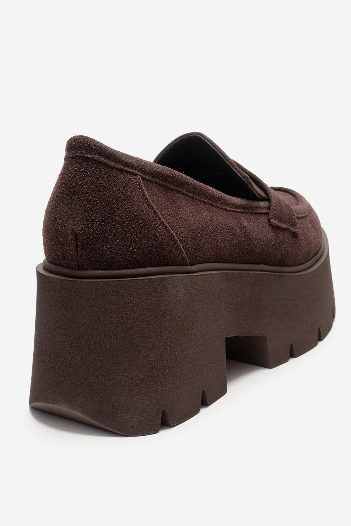 SANTIA - Brown Chunky Platform Loafer (Women)