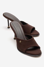 Wendy - Brown Stiletto Mule (Women)