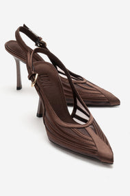 FAUNA - Brown Stiletto Pump (Women)