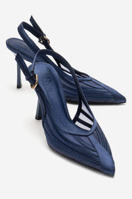 FAUNA - Navy Stiletto Pump (Women)