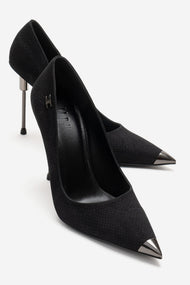 CARLAS - Black Patterned Stiletto Pump (Women)