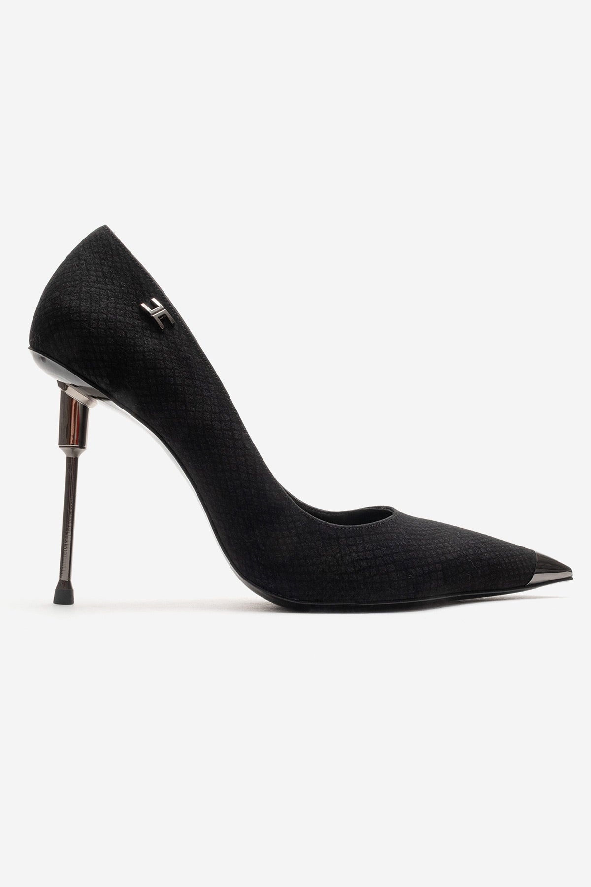 CARLAS - Black Patterned Stiletto Pump (Women)