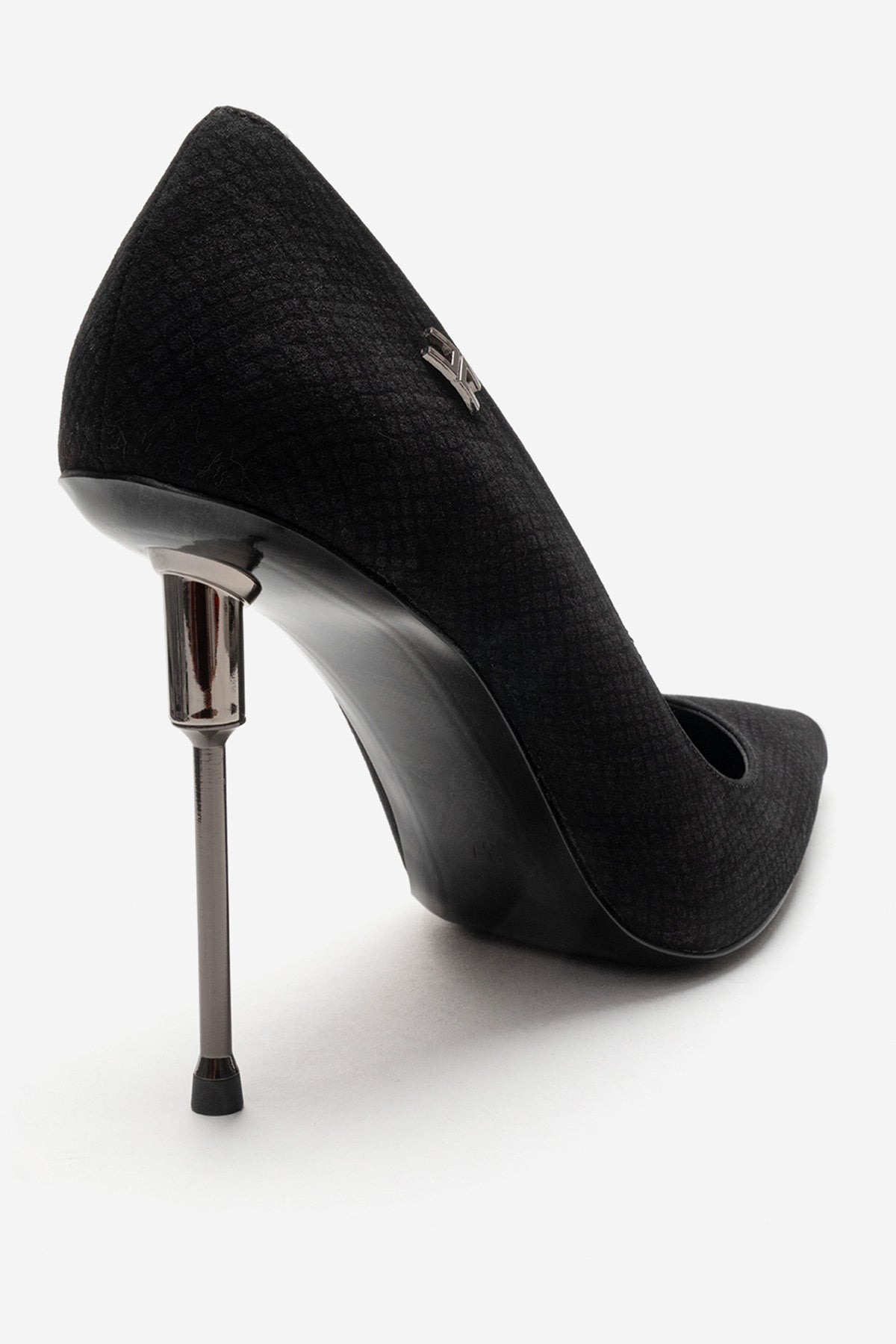 CARLAS - Black Patterned Stiletto Pump (Women)