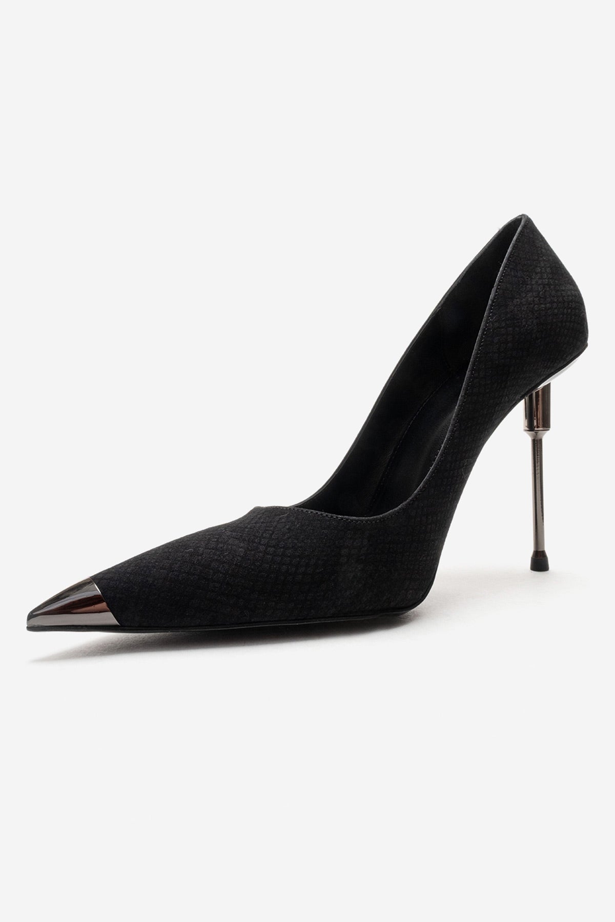 CARLAS - Black Patterned Stiletto Pump (Women)