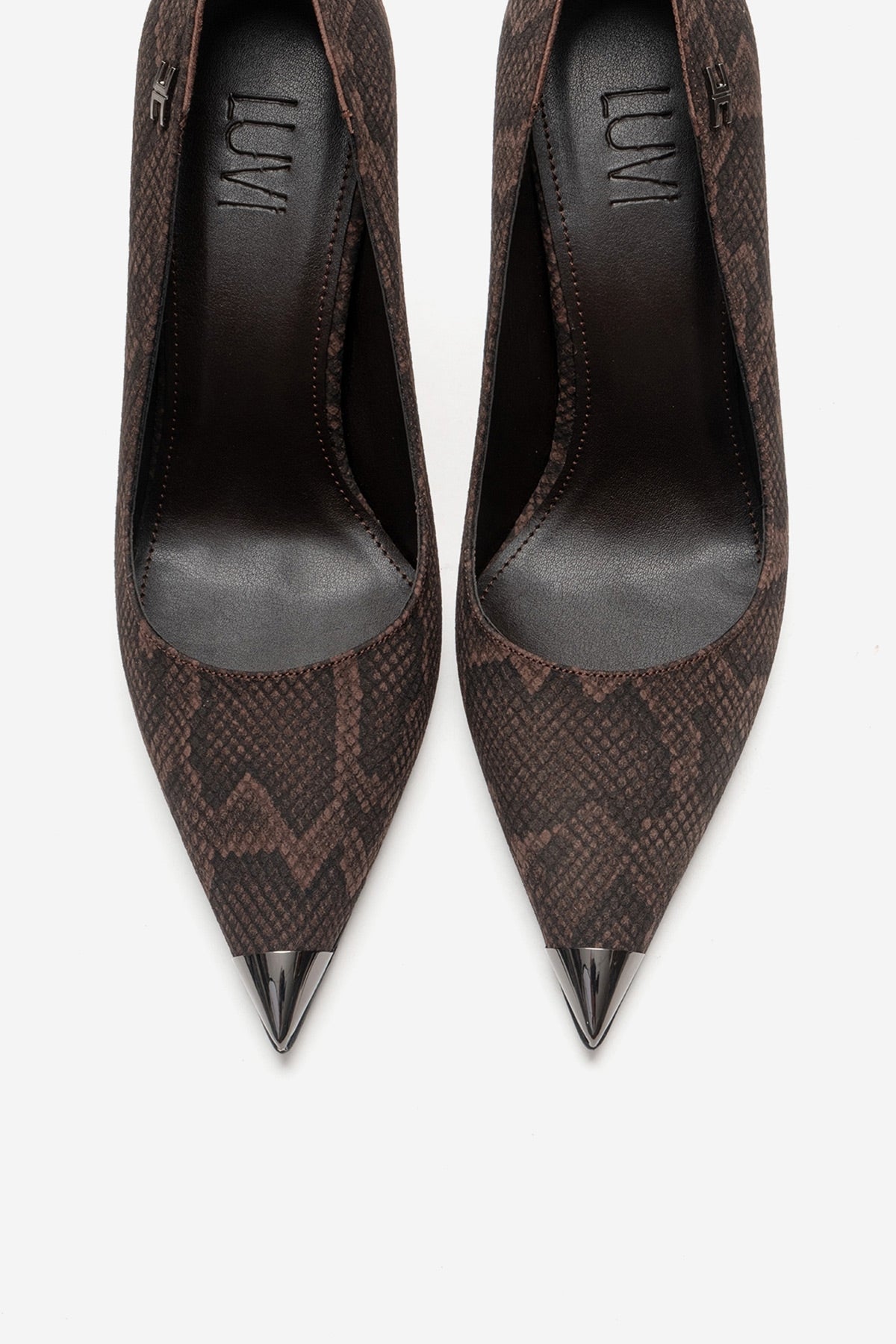 CARLAS - Brown Patterned Stiletto Pump (Women)