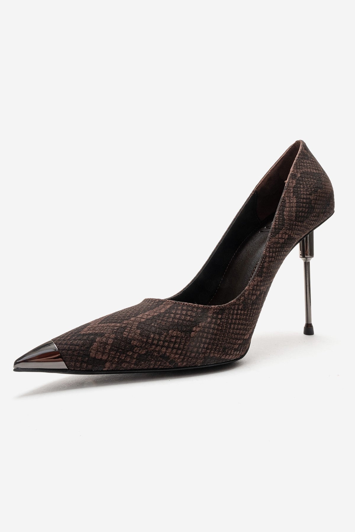 CARLAS - Brown Patterned Stiletto Pump (Women)