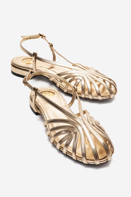 LISS - Gold Genuine Leather Sandal (Women)