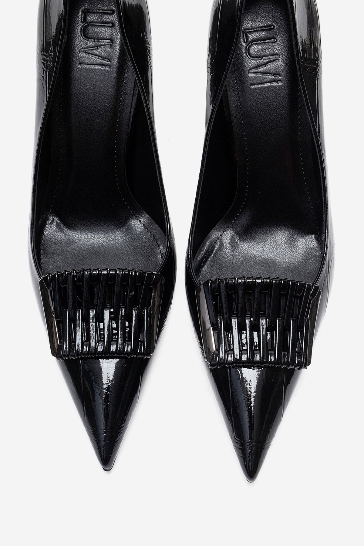 GUERNI - Black Stiletto Pump (Women)