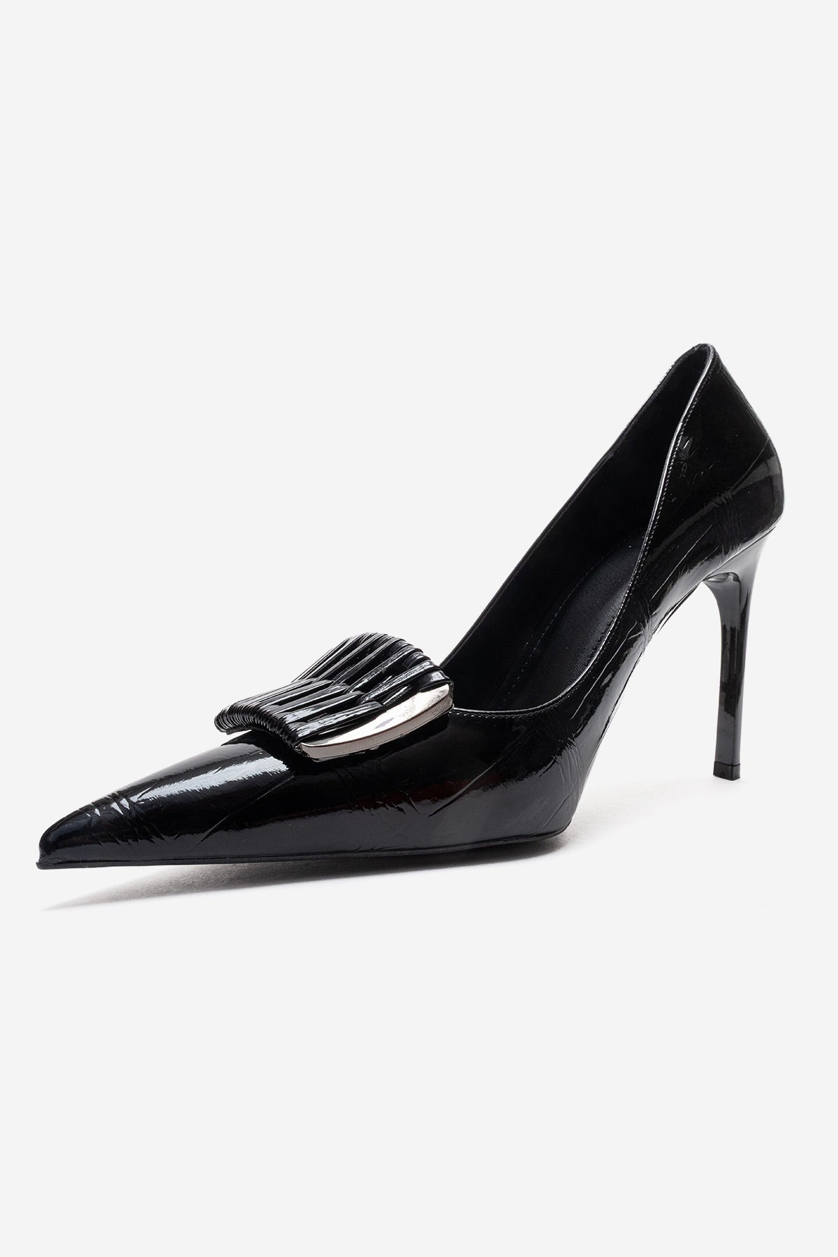 GUERNI - Black Stiletto Pump (Women)