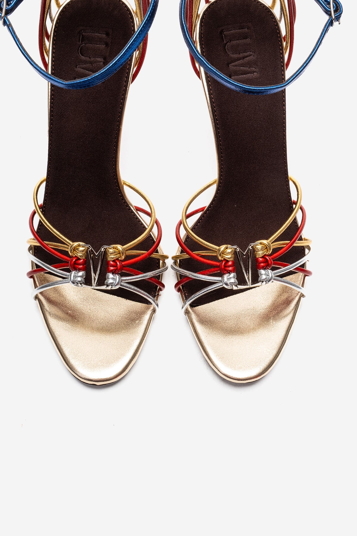 ARONA - Gold Multi Stiletto Heel Shoe (Women)