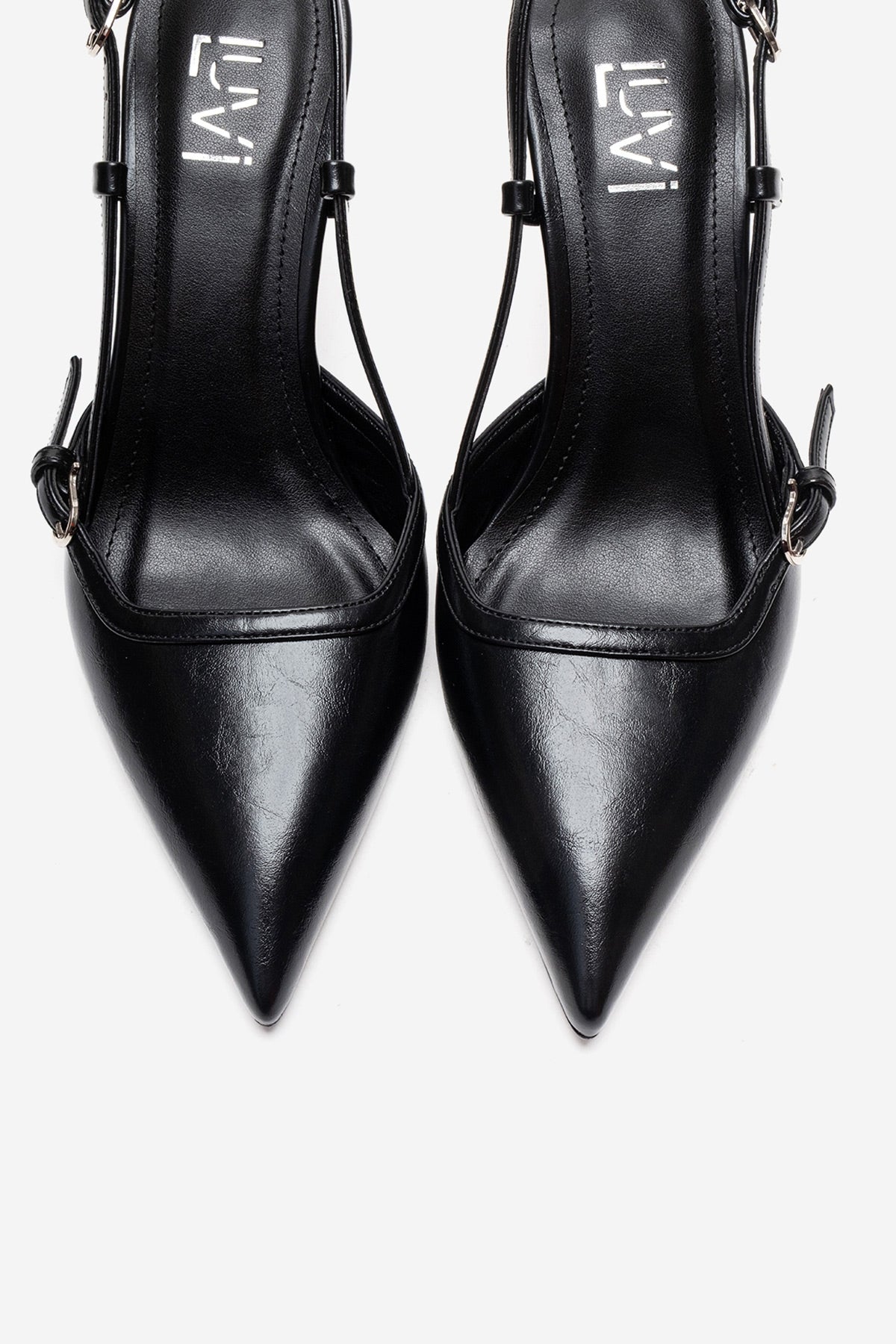 CELIA - Black Block Heel Pointed Toe Shoe (Women)