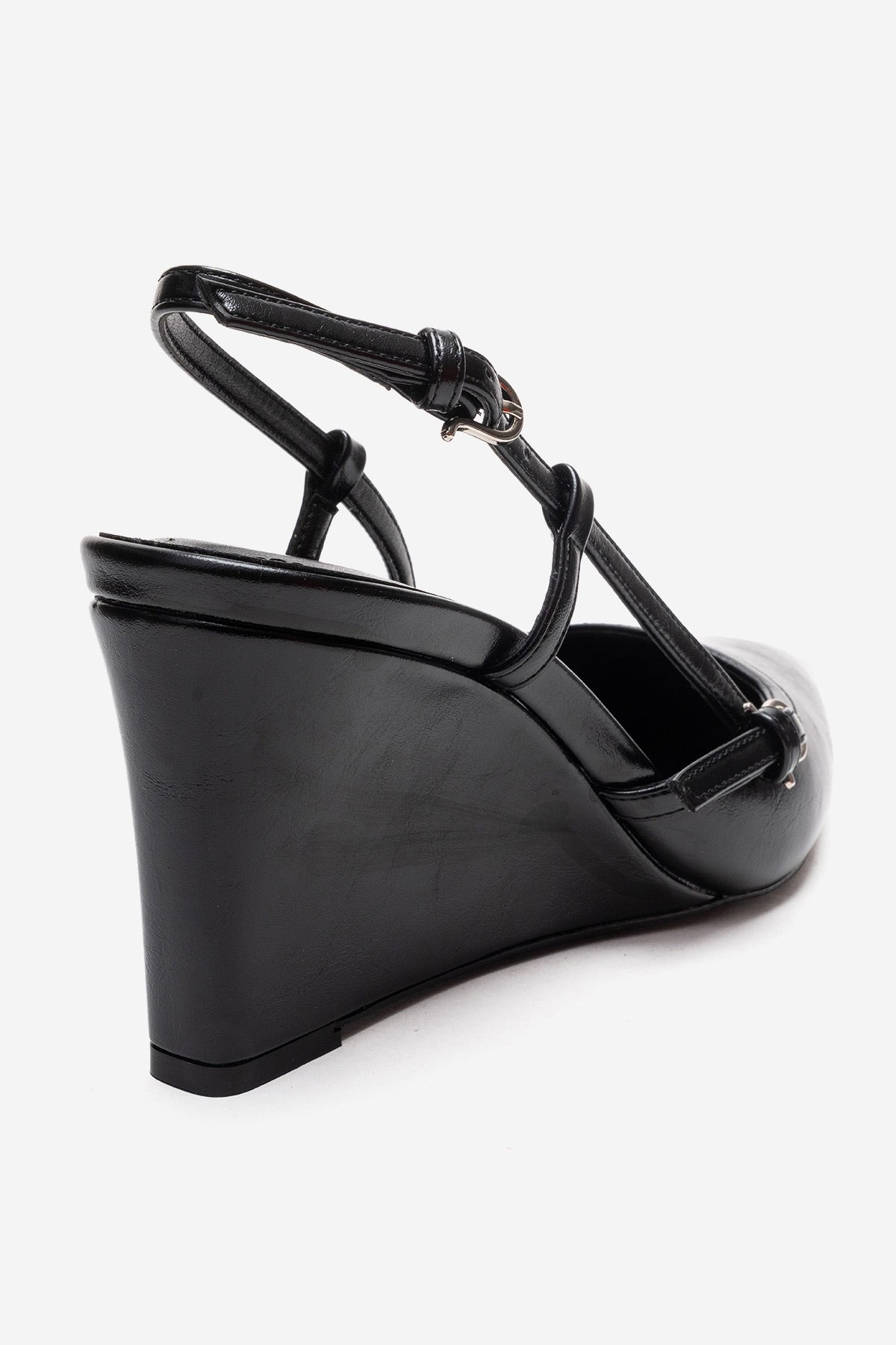 CELIA - Black Block Heel Pointed Toe Shoe (Women)