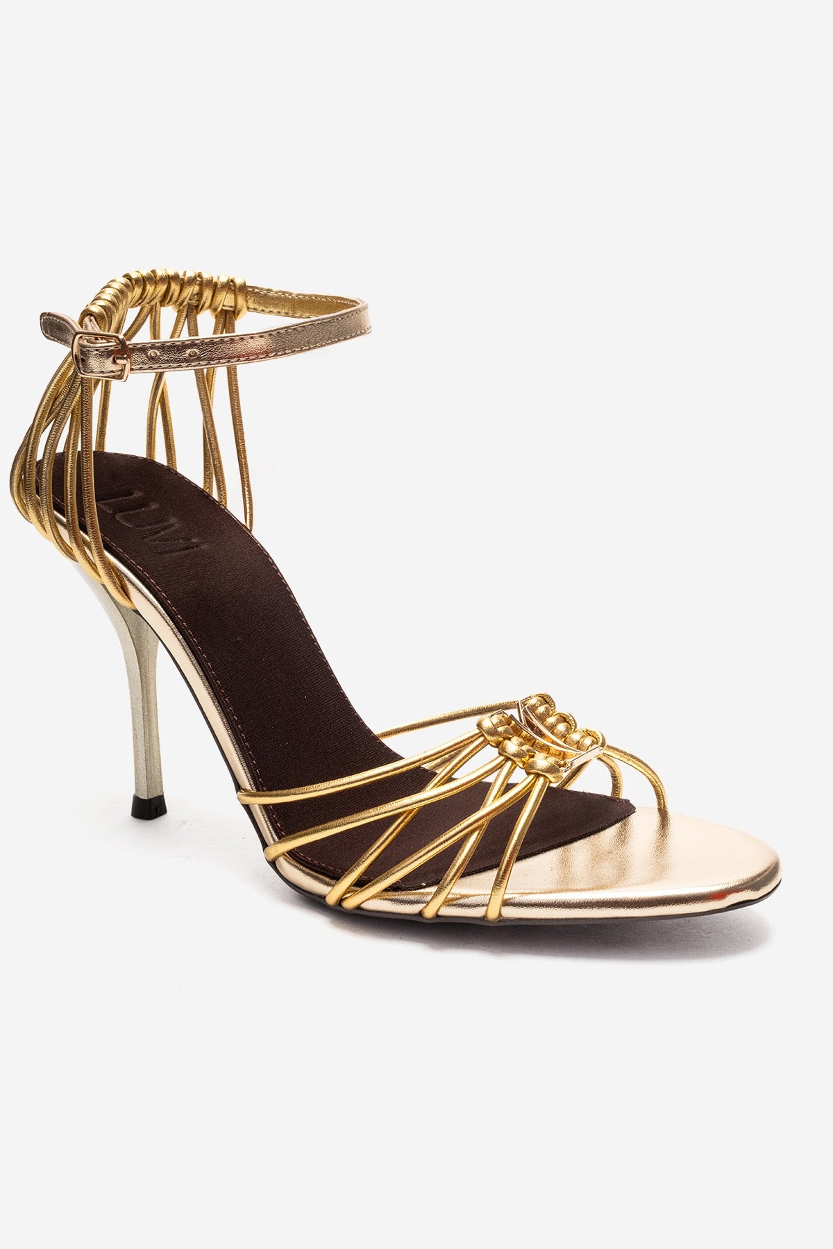 ARONA - Gold Stiletto Heel Shoe (Women)