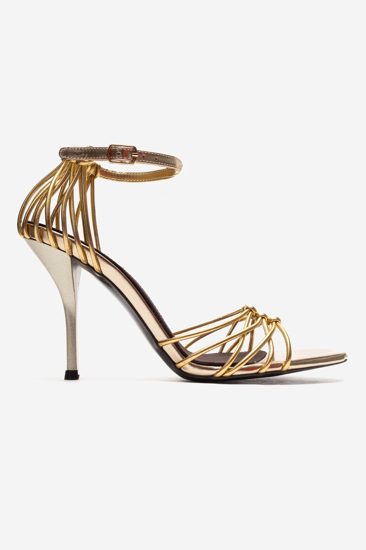 ARONA - Gold Stiletto Heel Shoe (Women)