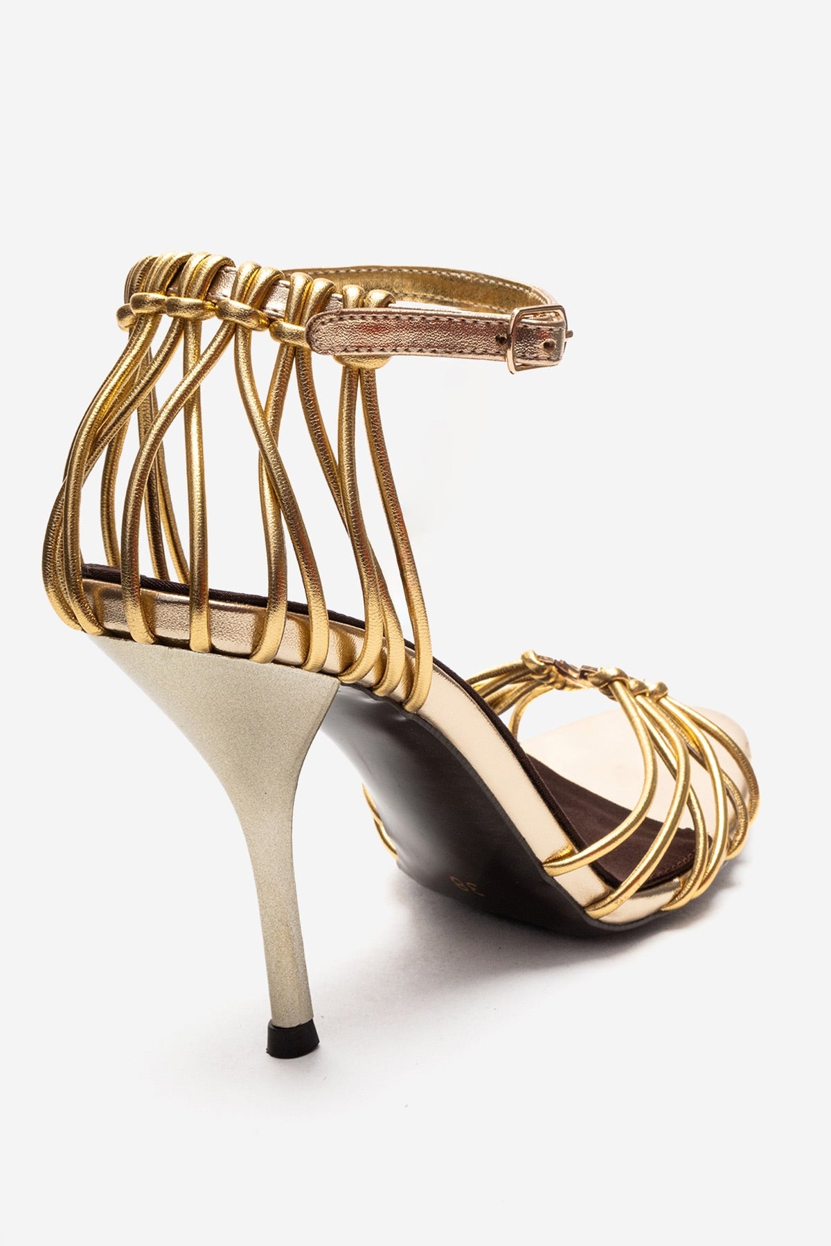 ARONA - Gold Stiletto Heel Shoe (Women)