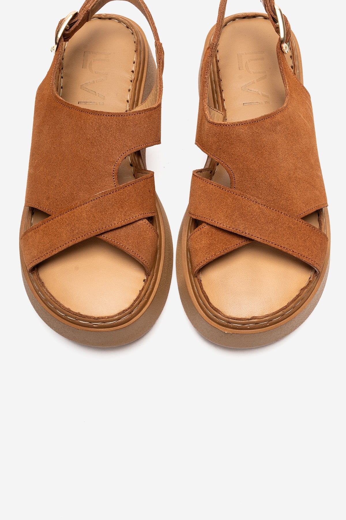 Vien - Cognac Genuine Leather Sandal (Women)