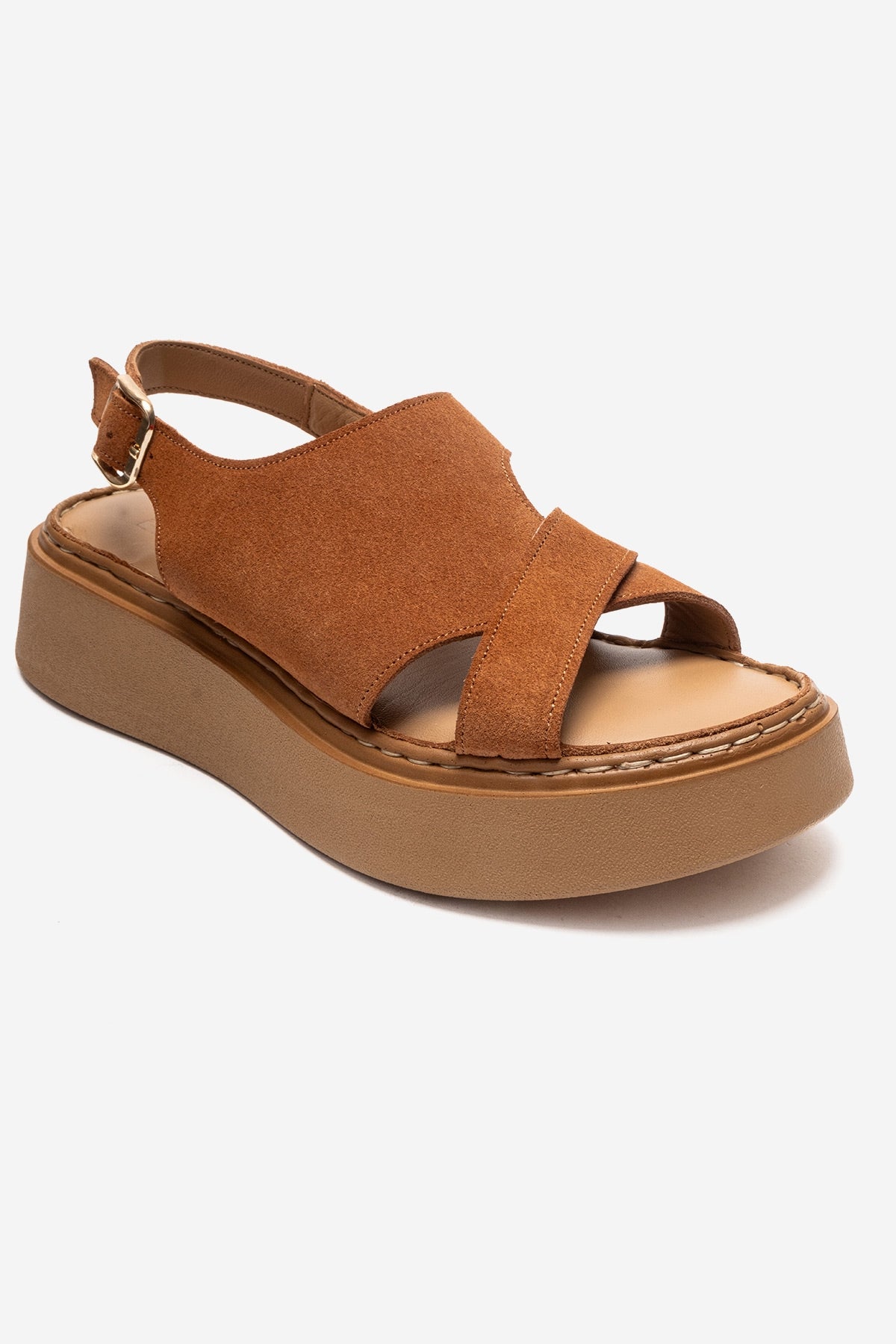 Vien - Cognac Genuine Leather Sandal (Women)