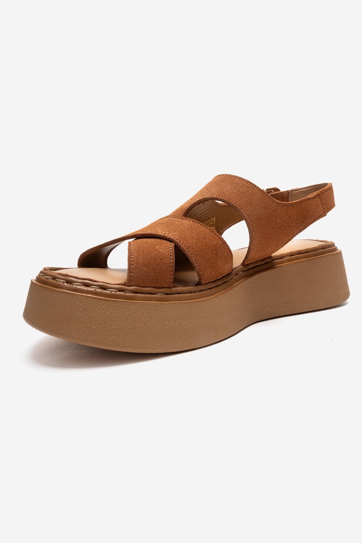 Vien - Cognac Genuine Leather Sandal (Women)