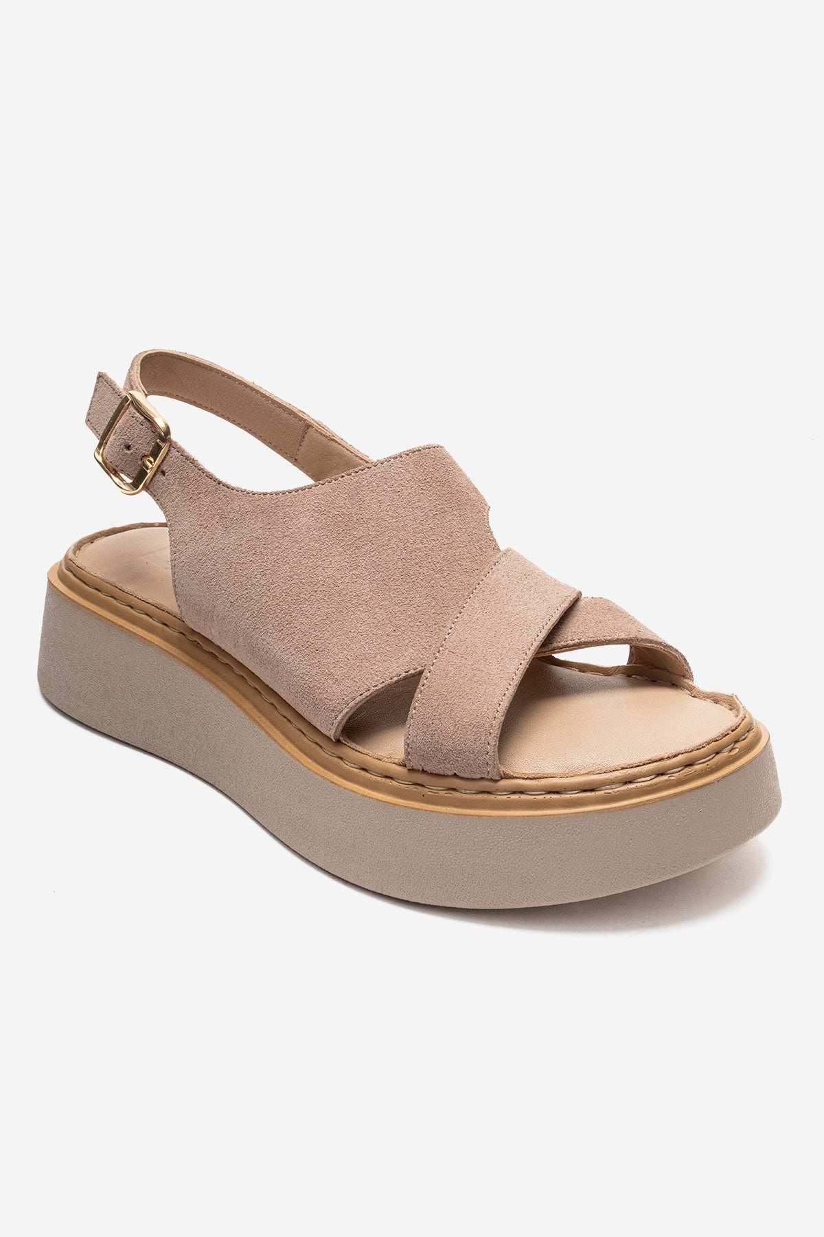 Vien - Beige Genuine Leather Sandal (Women)