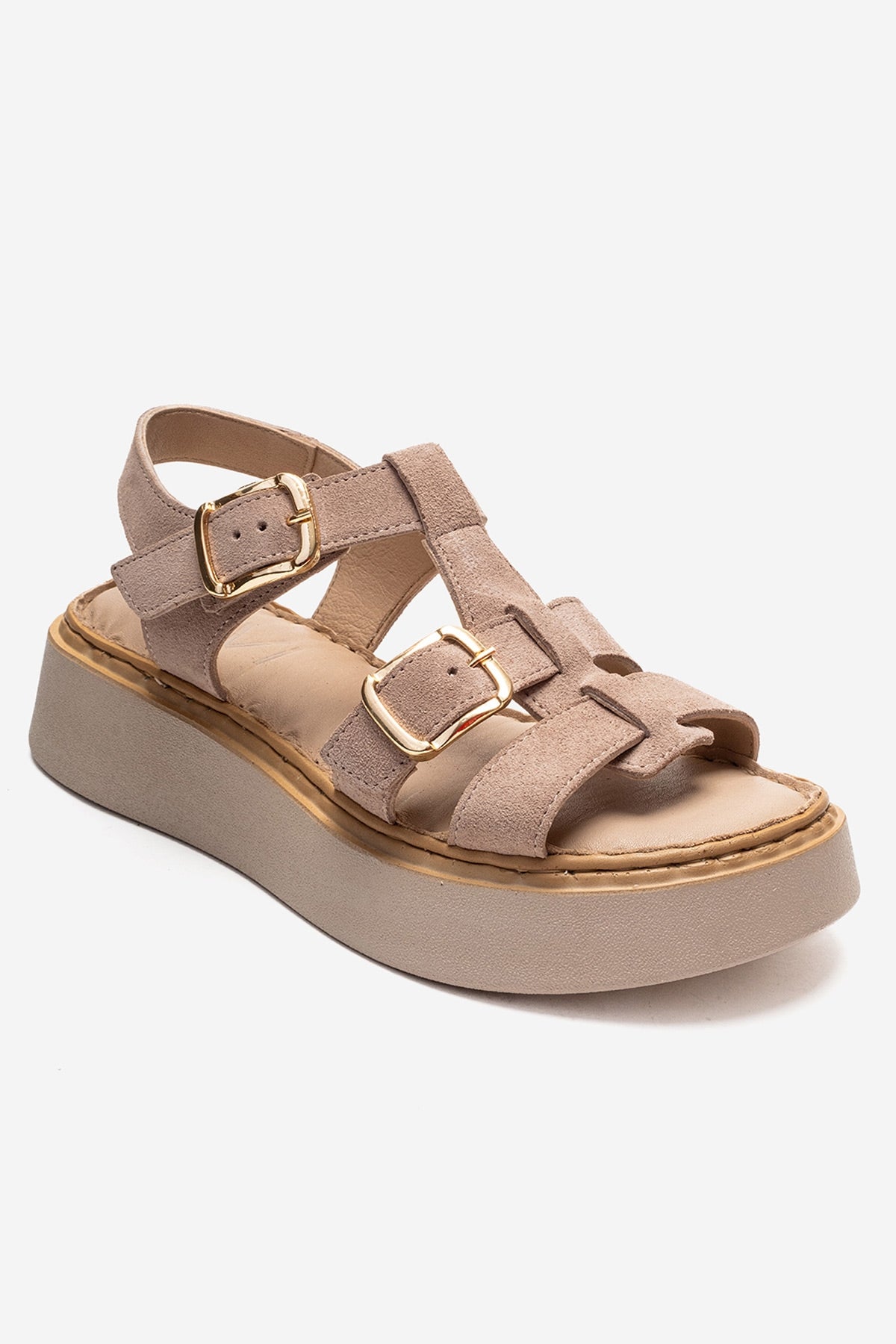 Loin - Beige Genuine Leather Sandal (Women)
