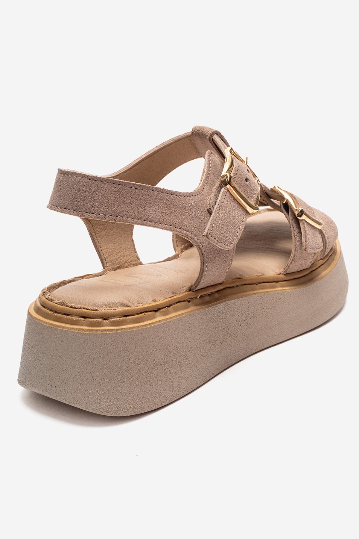 Loin - Beige Genuine Leather Sandal (Women)
