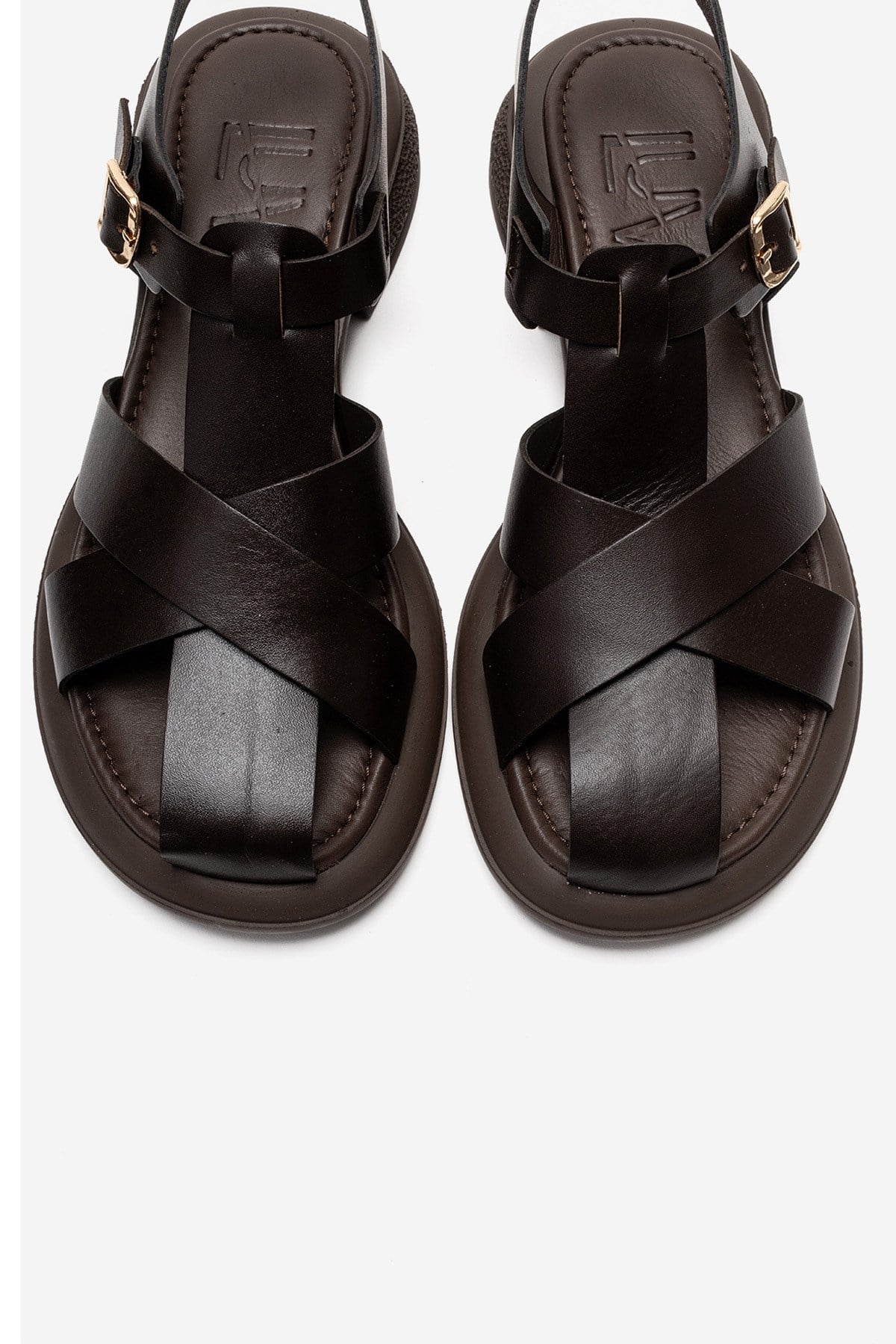 GUIDO - Brown Genuine Leather Sandal (Women)
