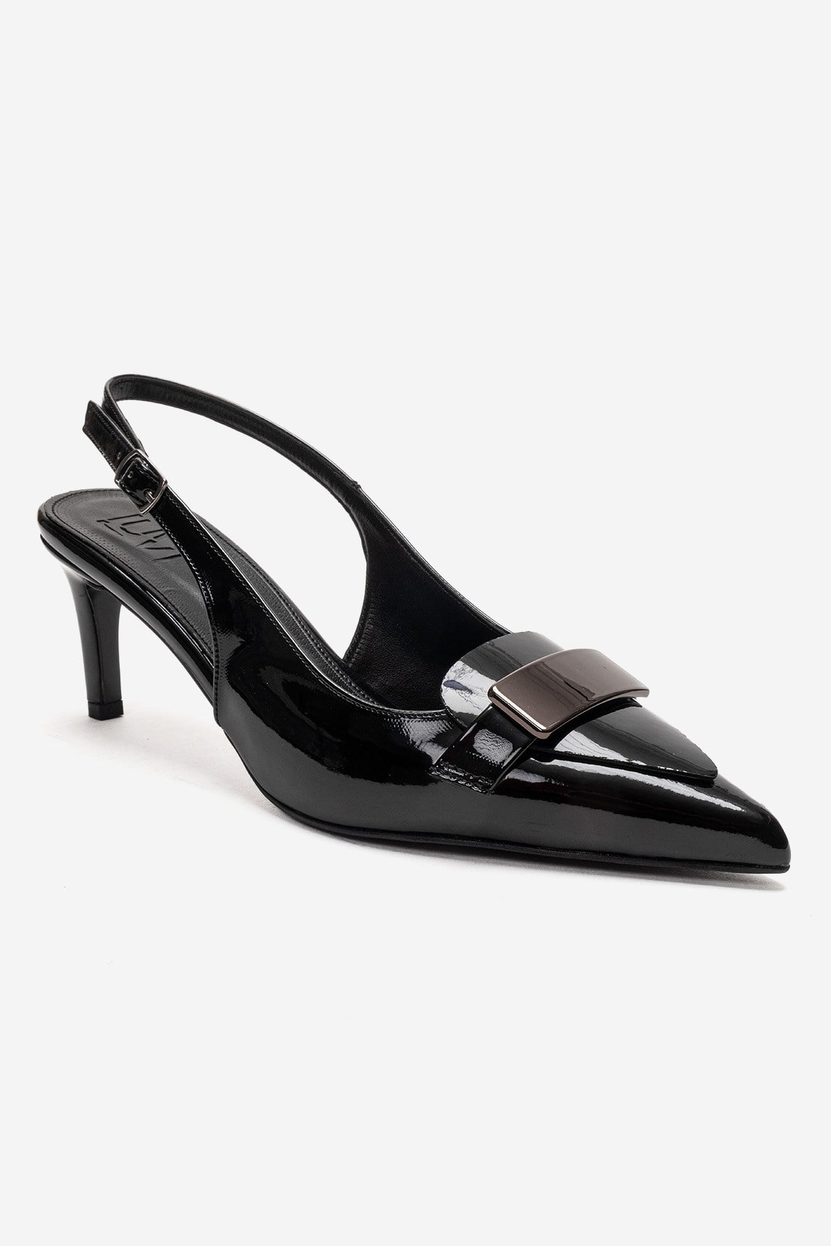 SOLLENNE - Black Stiletto Pump (Women)